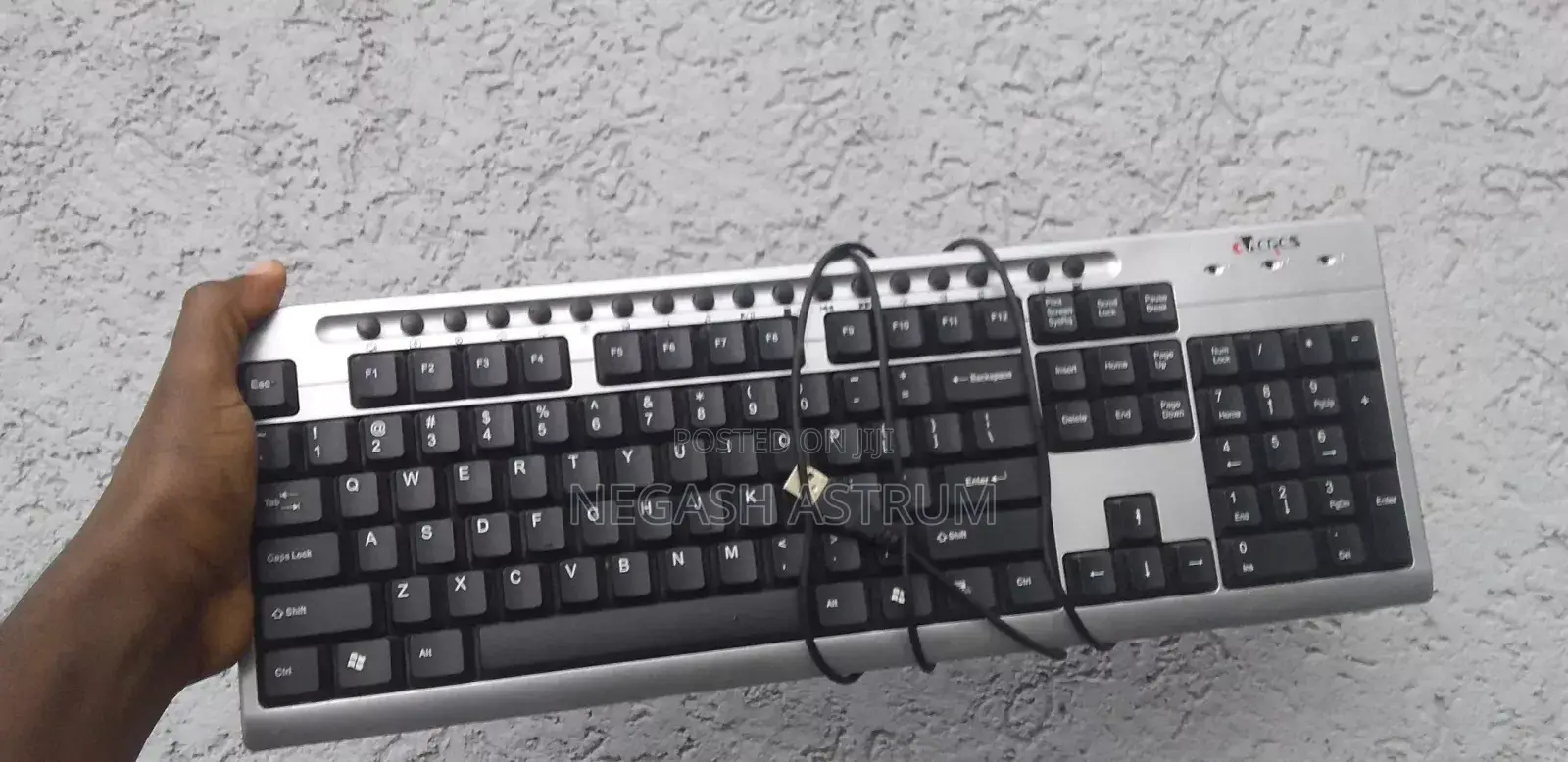 Computer Keyboard, Vga Cable, Hdmi Convertor And Power Cable