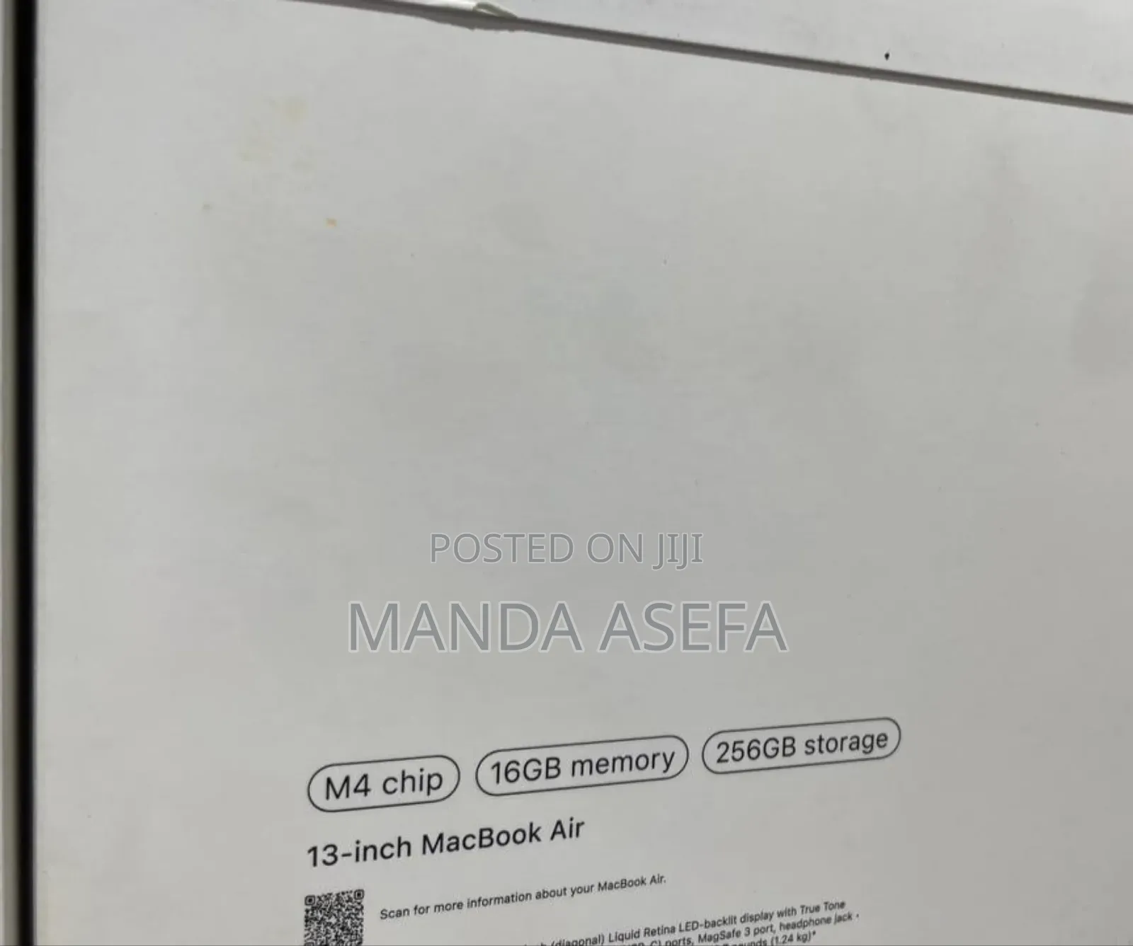 New Laptop Apple MacBook Air 16GB Apple M4 SSD 256GB