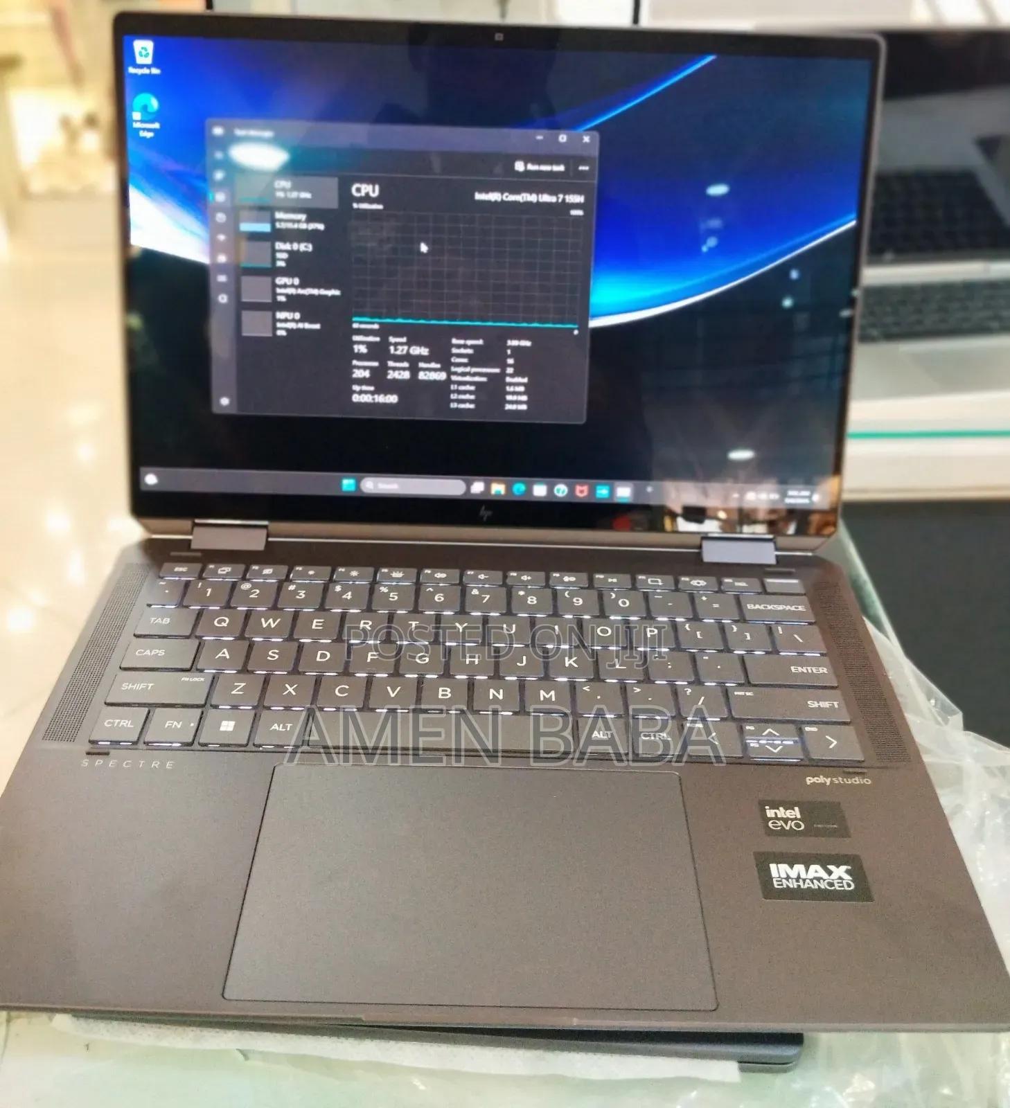 New Laptop HP Spectre 14 16GB Intel Core I7 SSD 1T