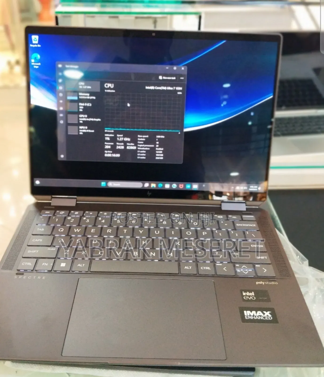 New Laptop HP Spectre 16GB Intel Core Ultra 7 SSD 1T