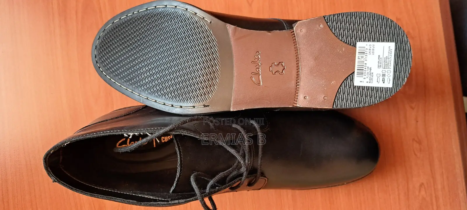 Clarks Cushion Plus | Black Leather (Uk)