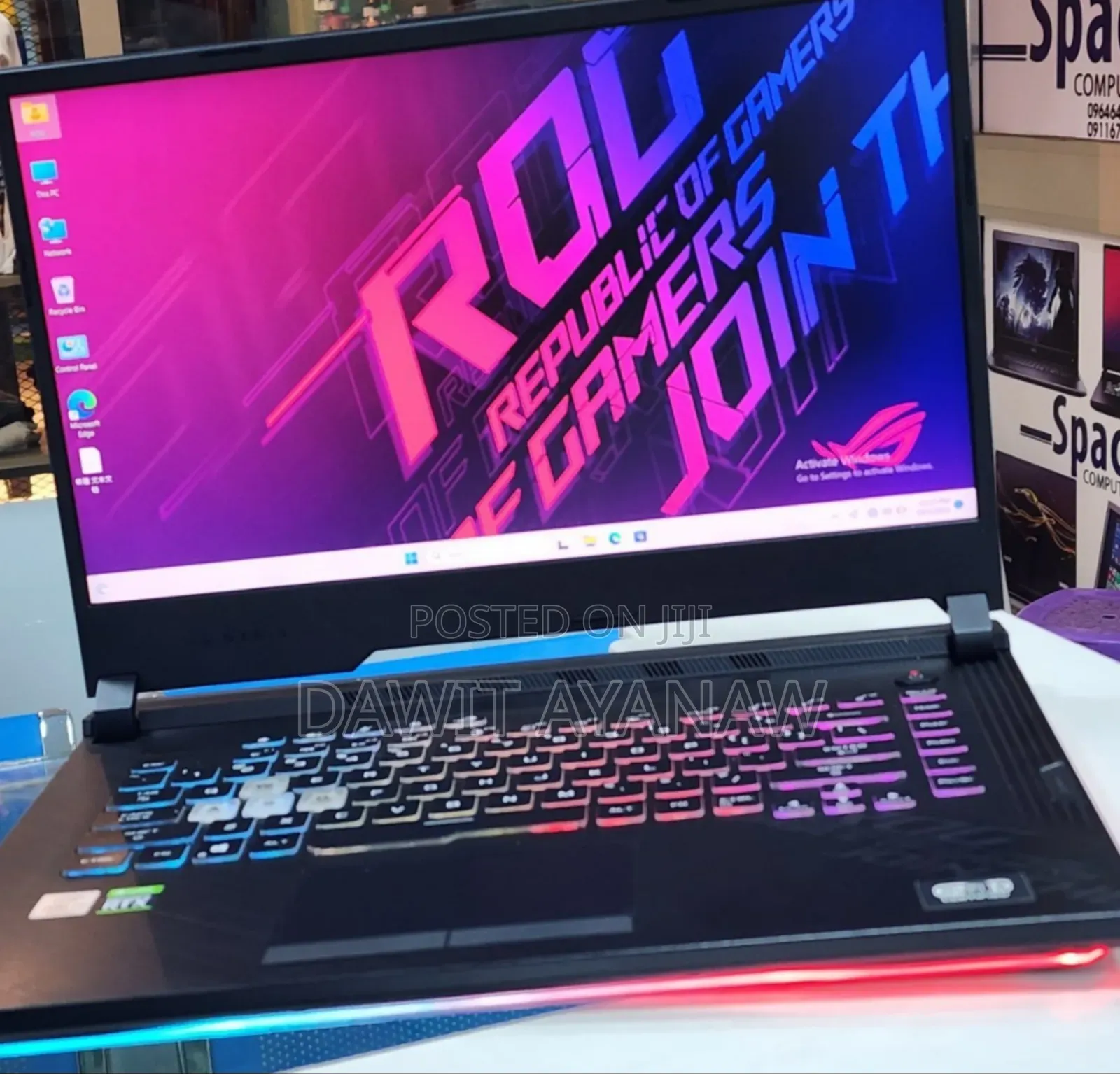 New Laptop Asus ROG Strix G15 16GB Intel Core I7 SSD 1T
