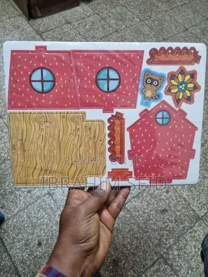 A Single Set of 4 Sheets Including 3d Puzzle