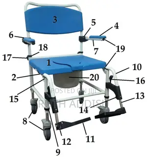 Photo - Modern Toilet and Bath Seat Commode Chair Medical Toilet