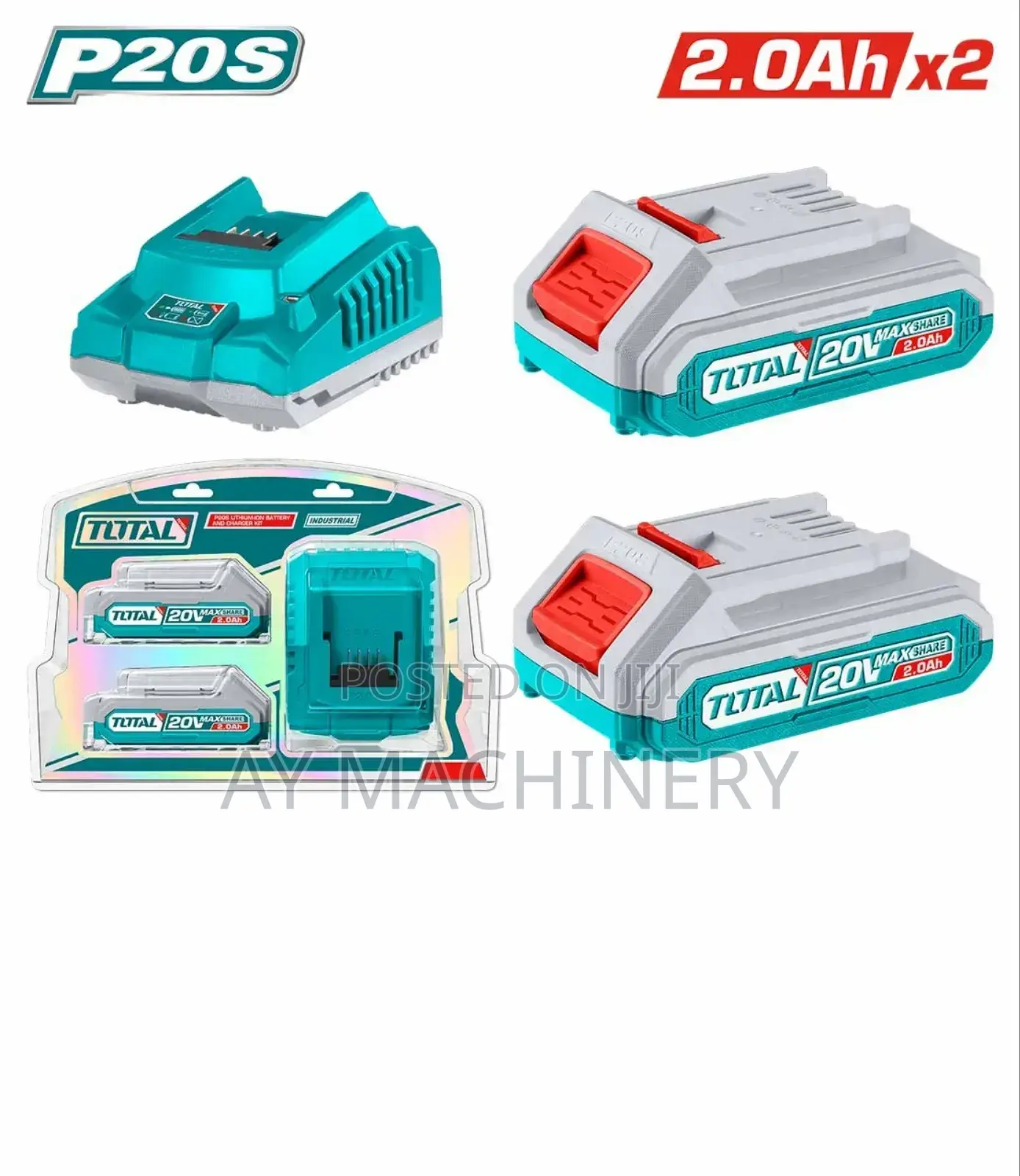 Battery and Charger Kit for Ingco/Total