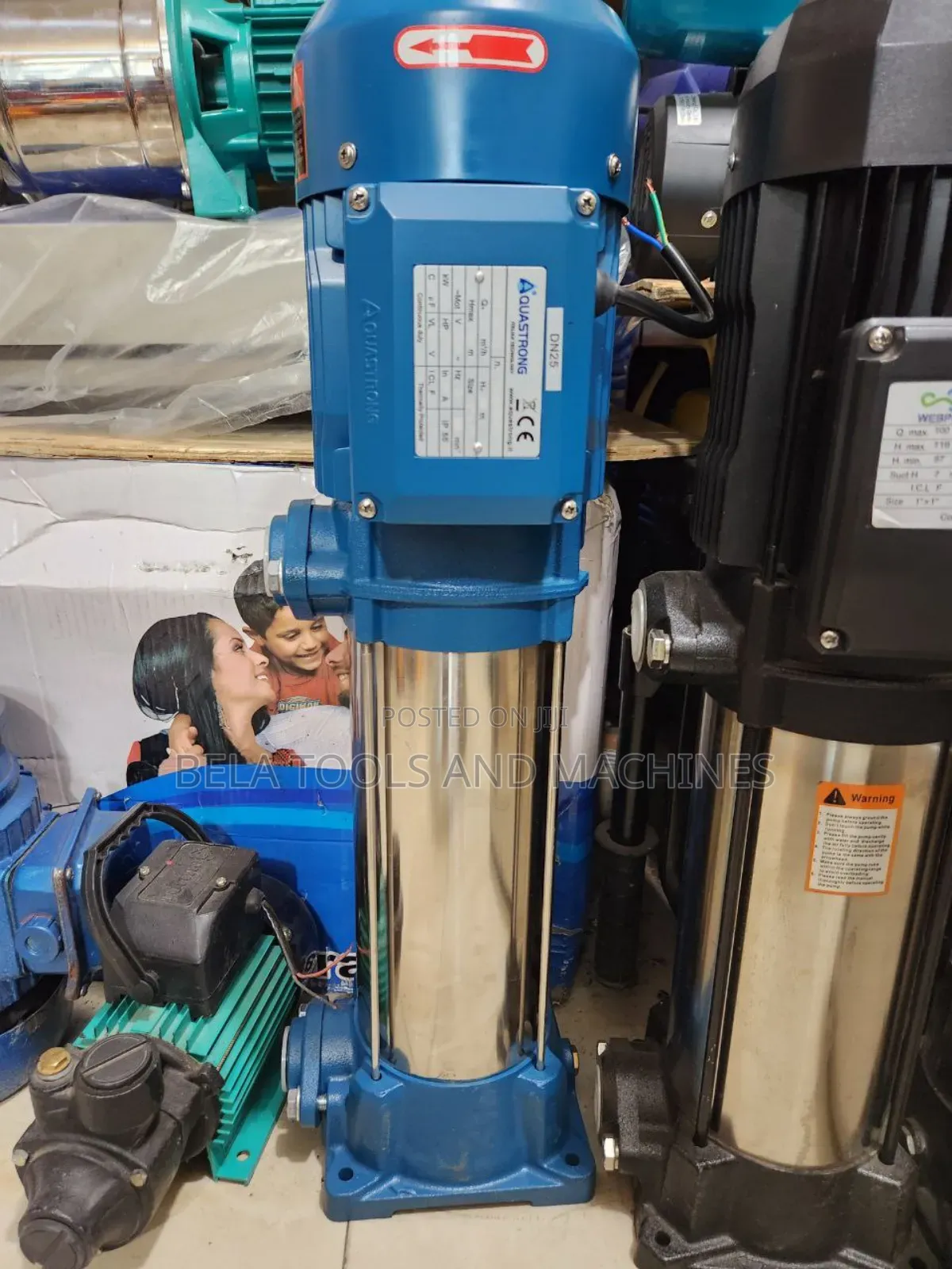 Aquastrong Vertical Pump 2.5hp Italian Standard 1 ዓመት ዋስትናጋር