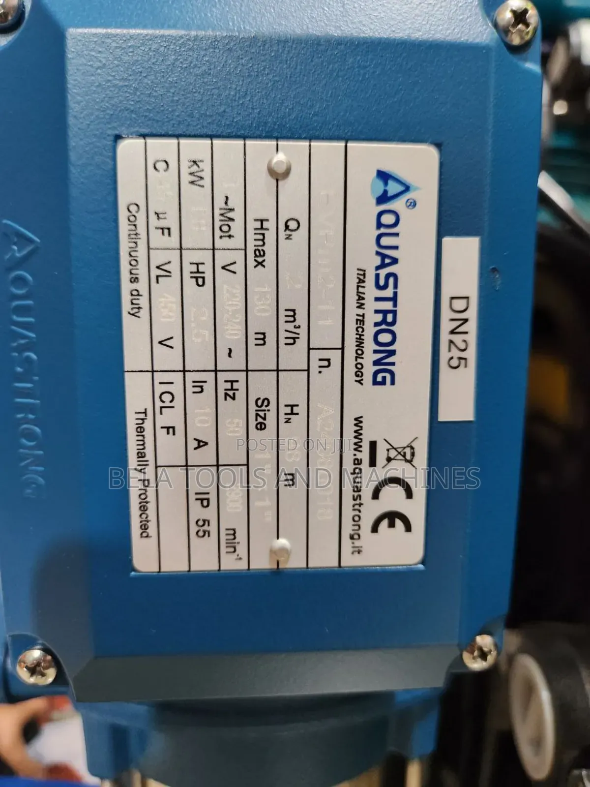 Aquastrong Vertical Pump 2.5hp Italian Standard 1 ዓመት ዋስትናጋር