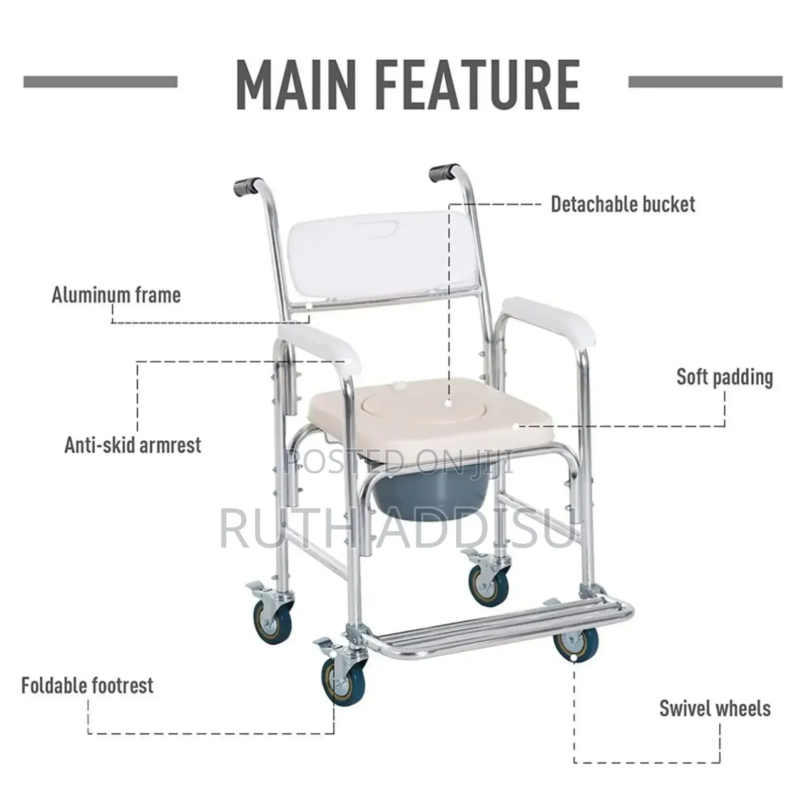 Commode Medical Wheel Chair3፰toilet Chair2፮commode Chair