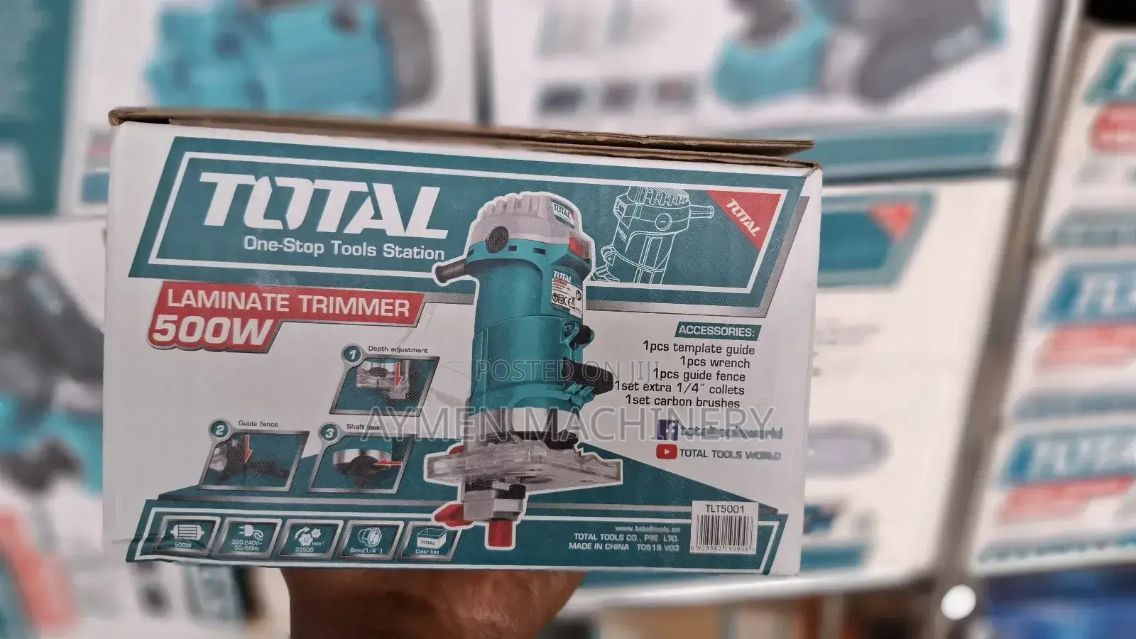 Total Trimmer/Router ባለ 1እጅ ሮተር