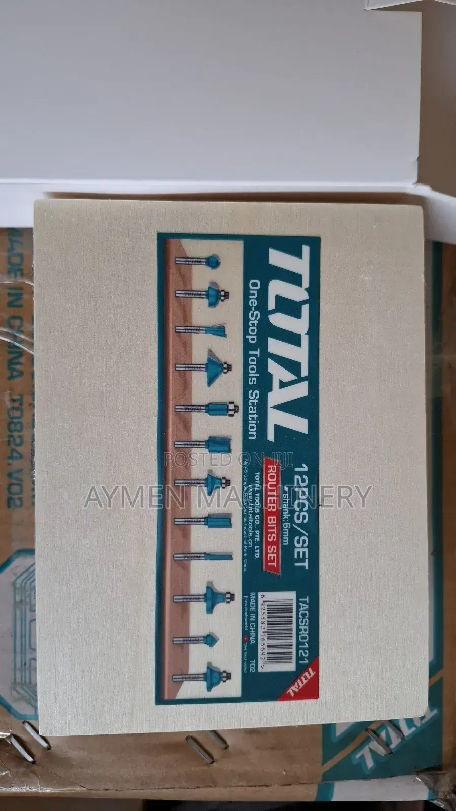 Total Router Bit Set 6mm 12pcs ለባለ 1እጅ ሮተር