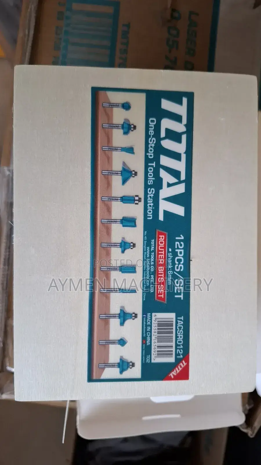 Total Router Bit Set 6mm 12pcs ለባለ 1እጅ ሮተር