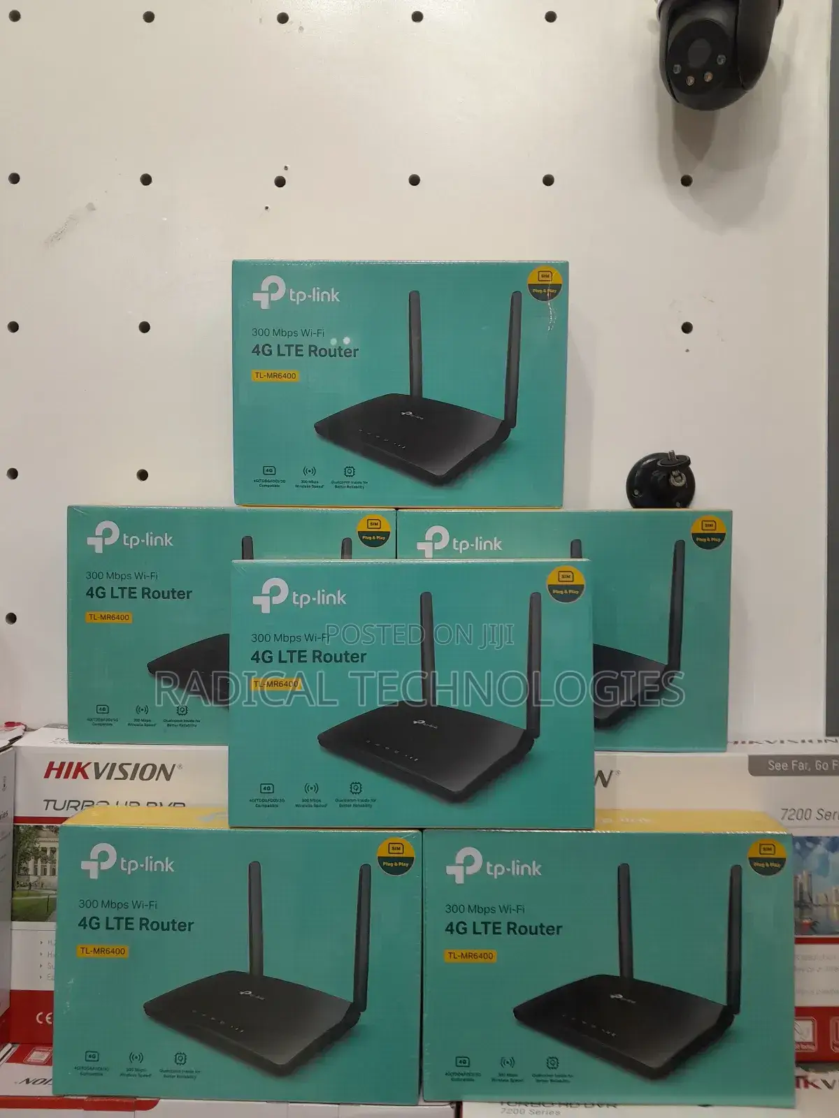 Tplink 6400 4g በ ሲም የሚሰራ Wifi Router Security Camera Huawei