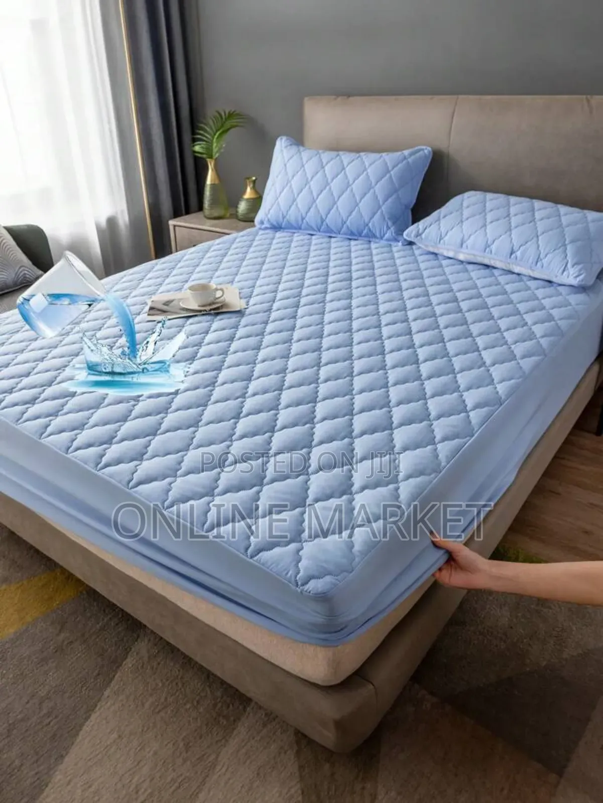 ከአልጋ ላይ የሚነጠፍ የትኛዉም አይነት ፈሳሽ ወደ ዉስጥ የማያስገባ