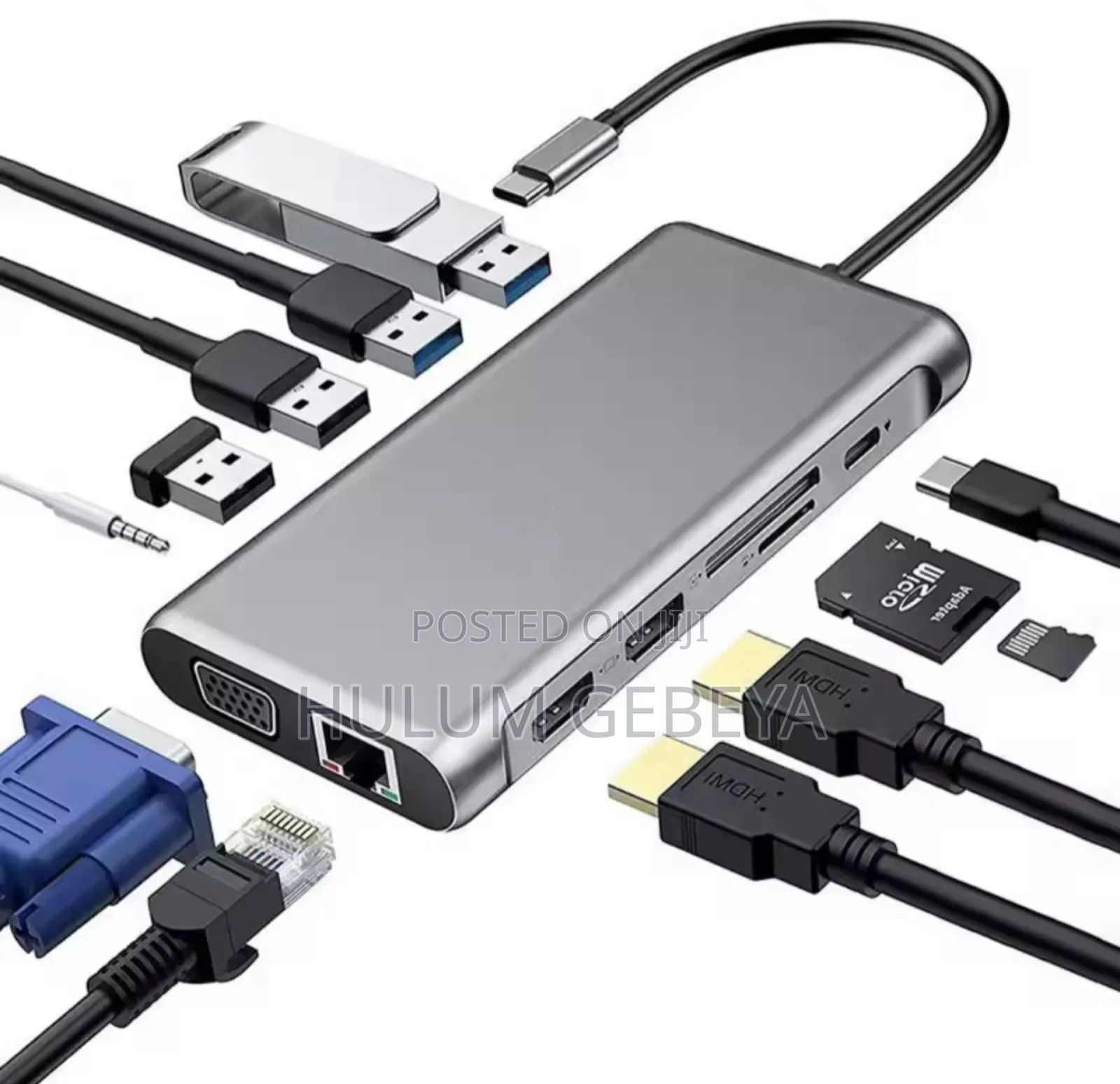 11 in 1 Multi Port Hub