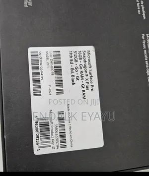 New Microsoft Surface Pro 11th Edition, a Copilot+ PC 16GB SSD 512GB