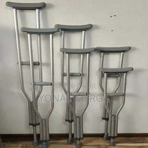 Photo - Pair of Aluminum Crutche፭榖frame to Assist People During Walk