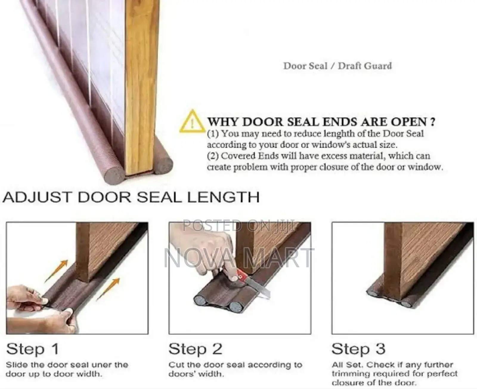 Door Bottom Seal Strip Stopper