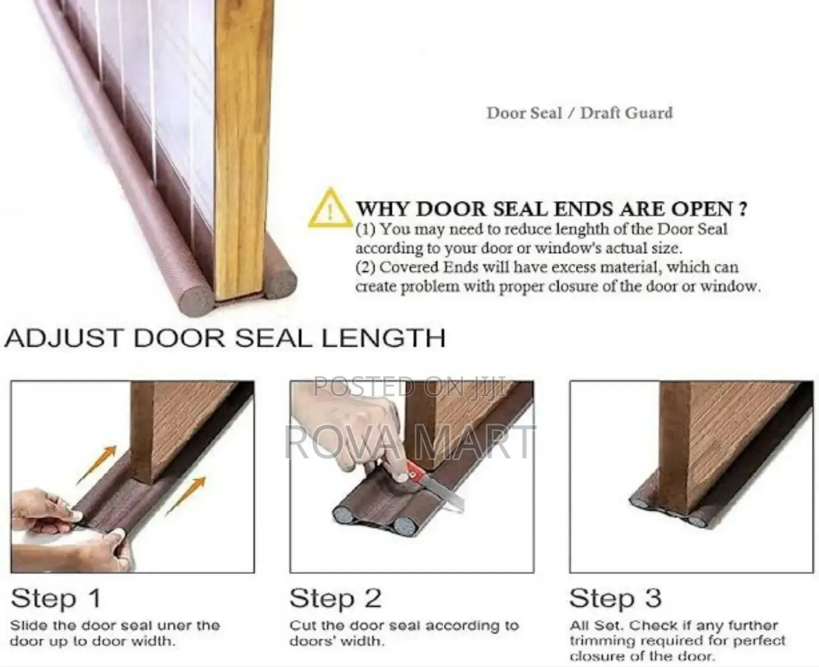 Door Bottom Seal Strip Stopper