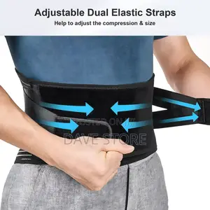 Photo - Lumbar Back Support Belt Lower Back Brace የጀርባ እና የወገብ