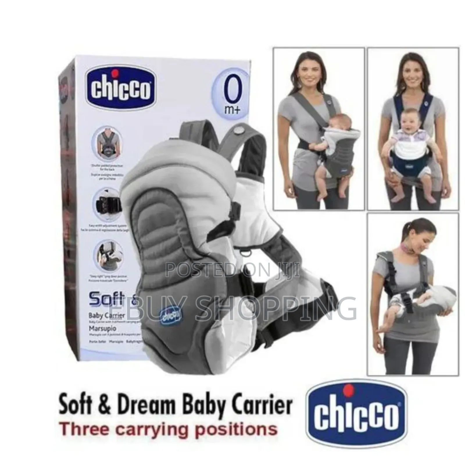 **Chicco Baby Carrier – Comfort Safety for Newborns (0m+)