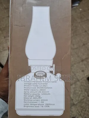 Rechargeable Vintage Lamp Humidifier