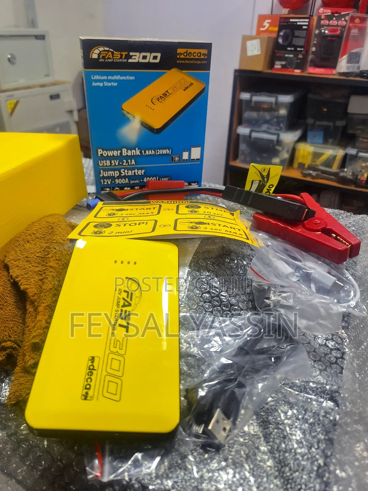 Power Bank 1.8ah (20wh) and Jump Starter 12v 900a