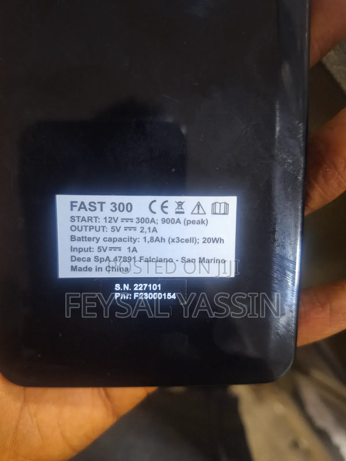 Power Bank 1.8ah (20wh) and Jump Starter 12v 900a