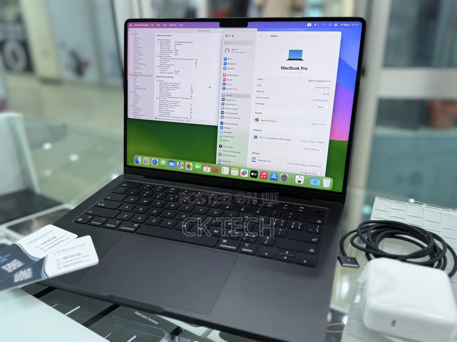 New Apple MacBook Pro 2023 M3 14-Inch 18GB Apple M3 Pro SSD 512GB