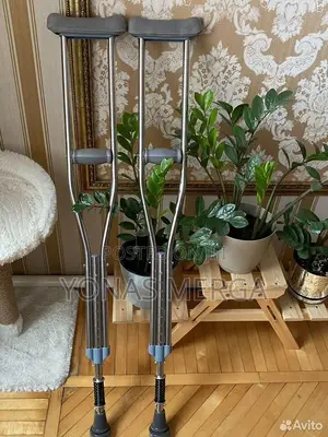 Photo - Pair of New Drive Aluminum Crutches for Adults 5'10" - 6'6"