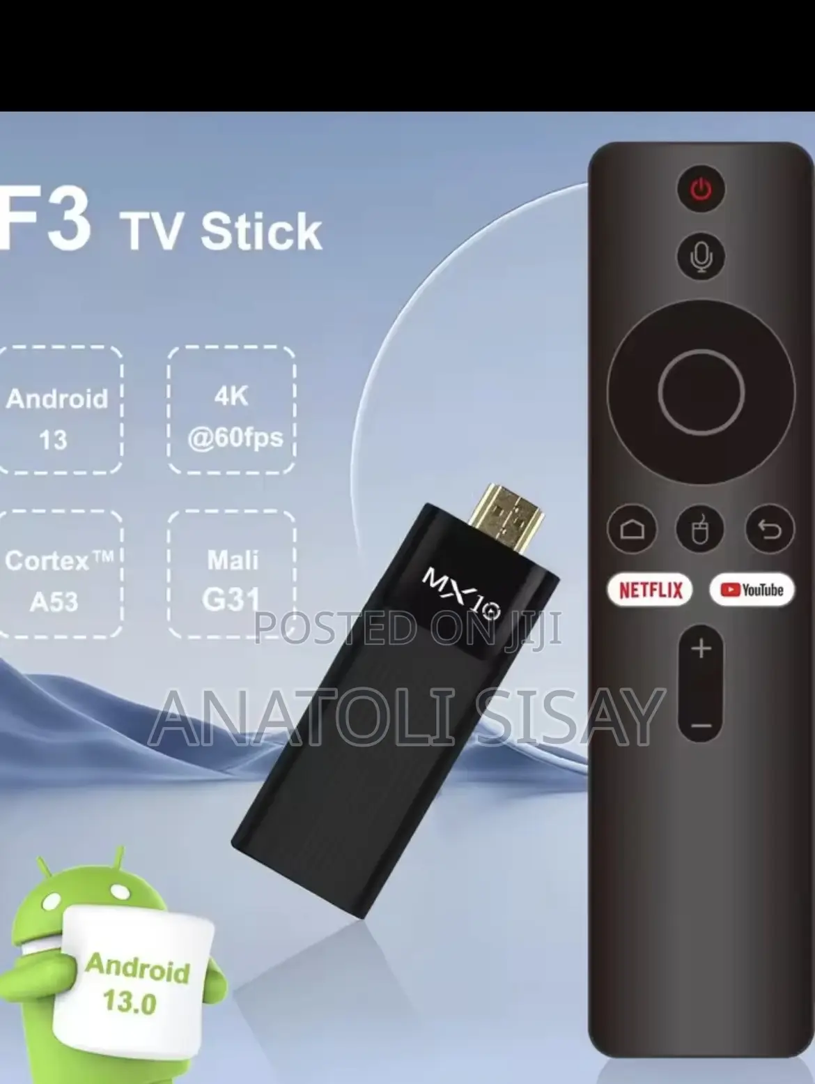 Quad Core H313 Tv Stick(Mx10-F3)