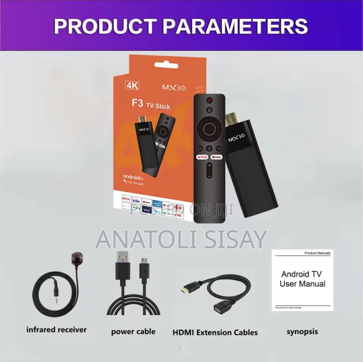 Quad Core H313 Tv Stick(Mx10-F3)
