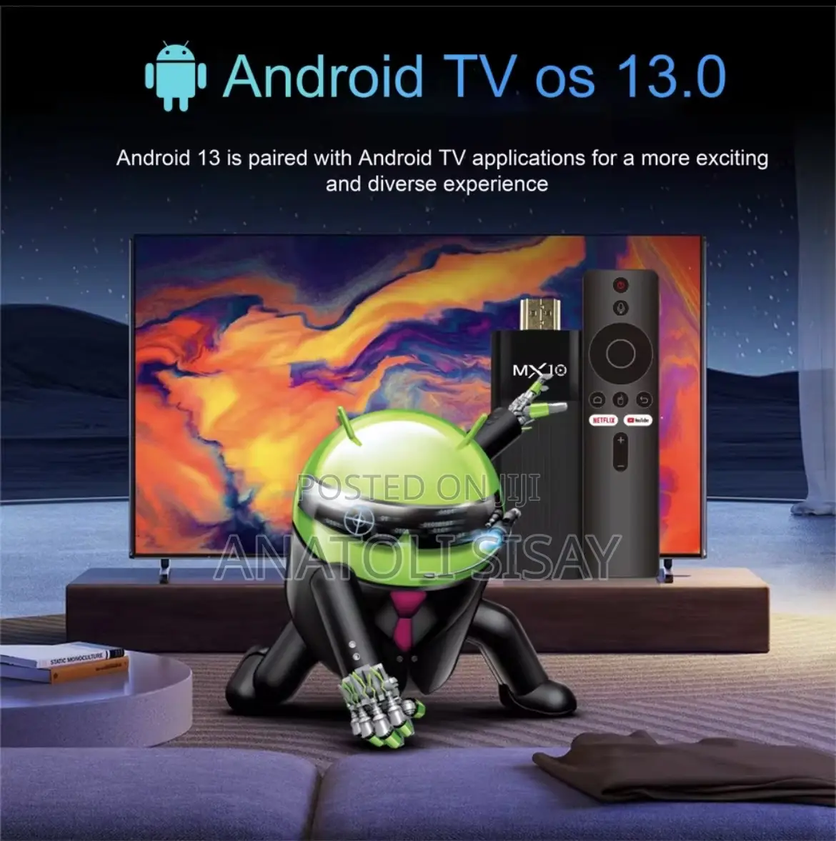 Quad Core H313 Tv Stick(Mx10-F3)