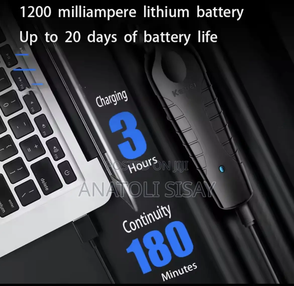 Kemei 2299 Professional Cordless Hair Trimmer