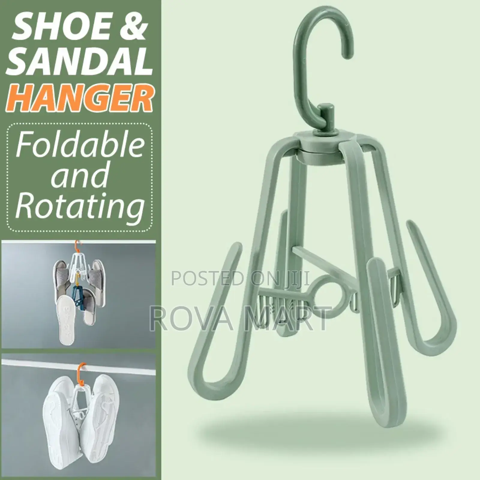 Shoe And Sandal Rotating And Folding Draying Hanger
