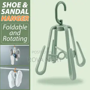 Shoe And Sandal Rotating And Folding Draying Hanger