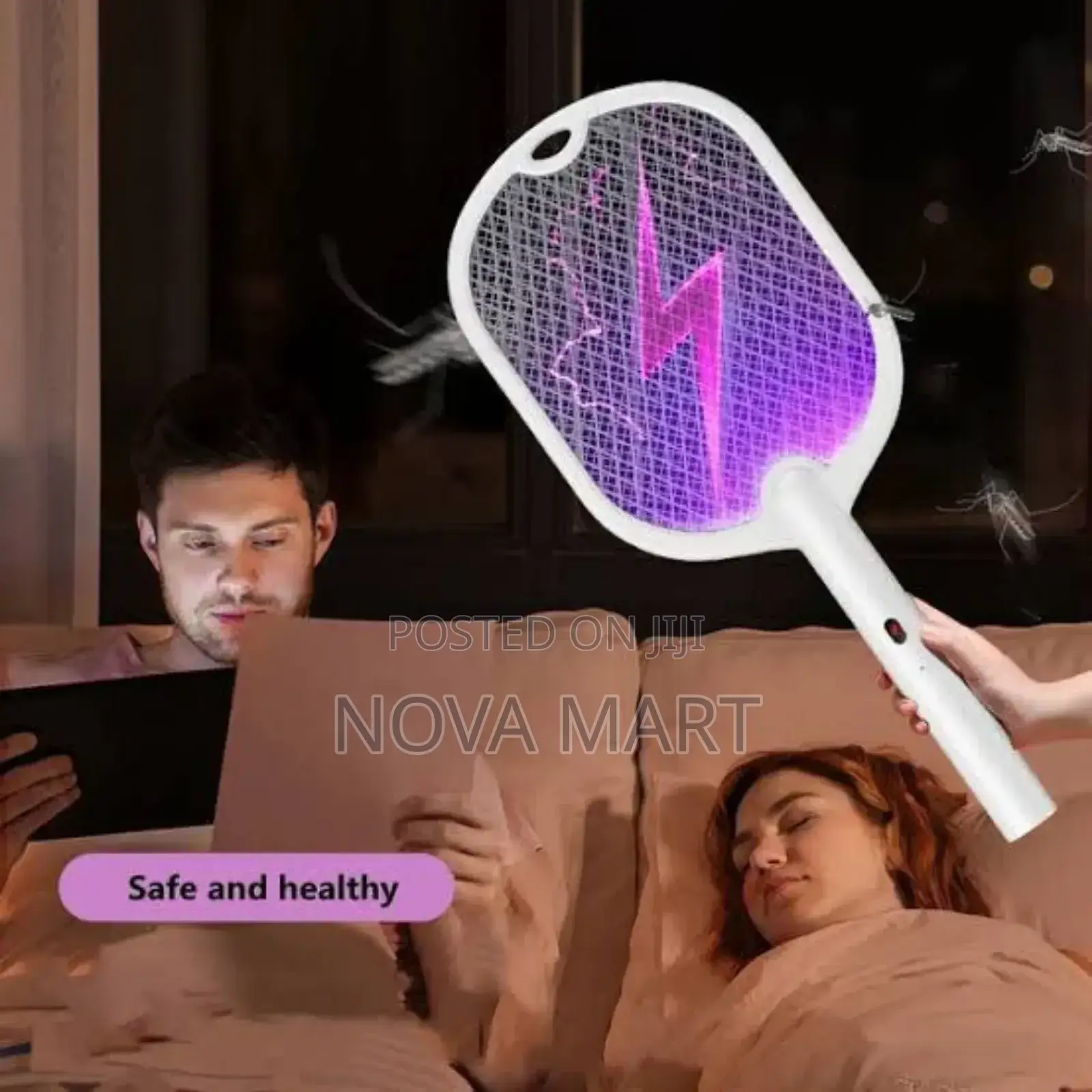 2in1 Rechargeable Lithium Electric Mosquito Swatter