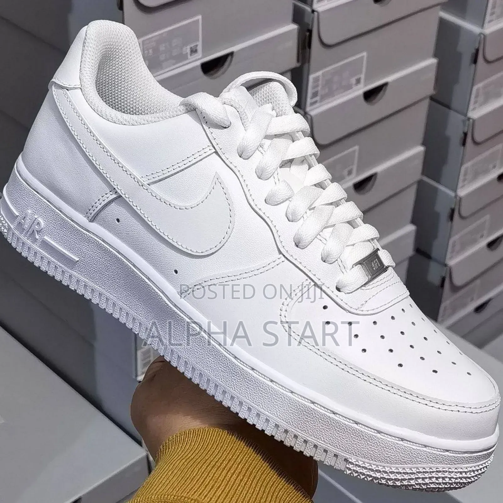  Nike Air Force White High Master Quality Smooth Shoes 