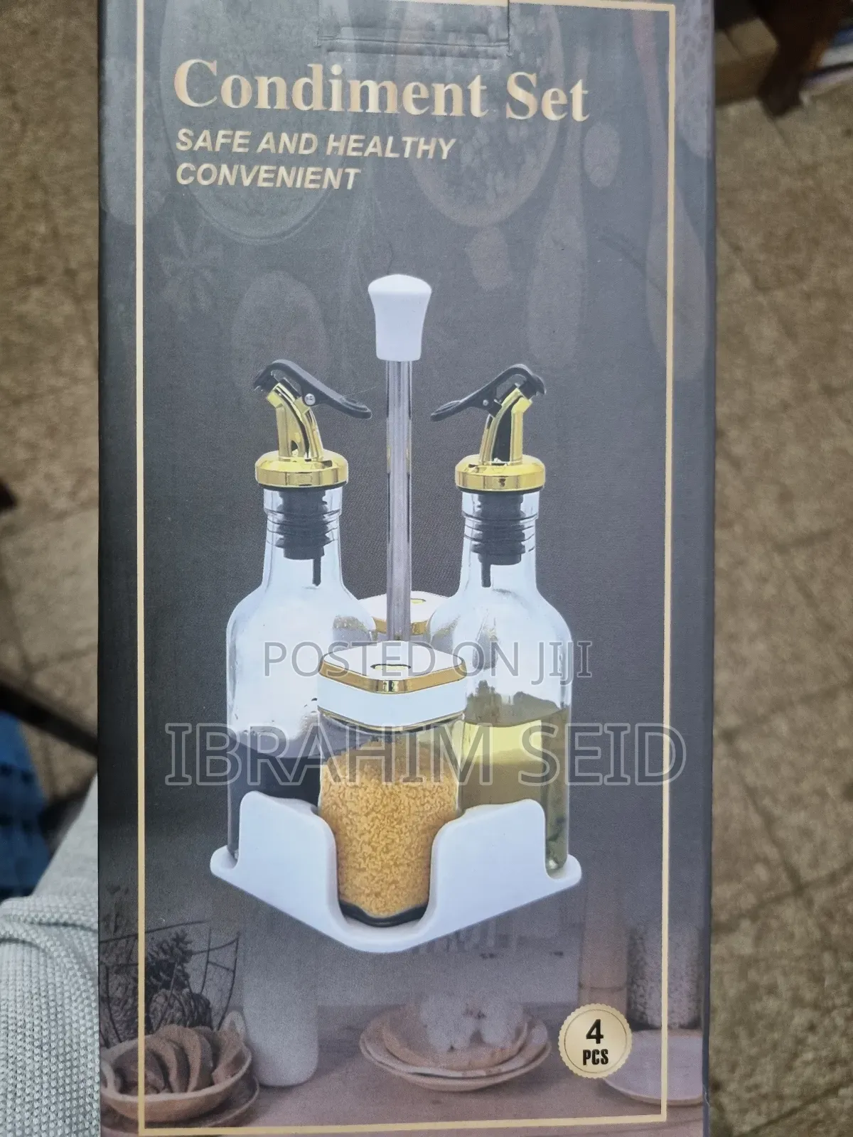 Vinegar and Olive Oil Bottle Combo Set(4pcs)