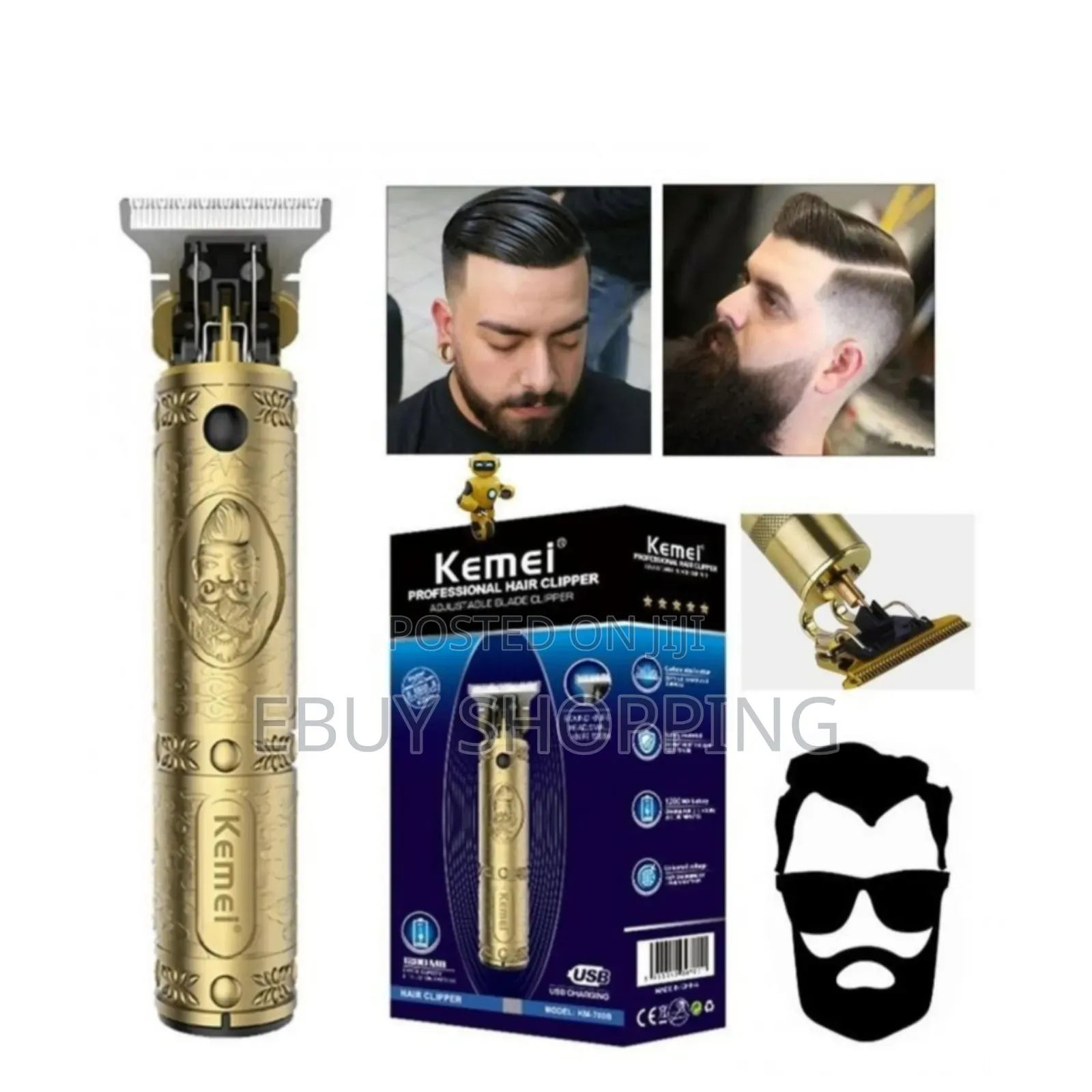 **Premium Hair Trimmer for Men – Kemei High-Quality Clipper*