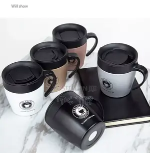 Photo - Stainless Still Coffee Mug With Spoon