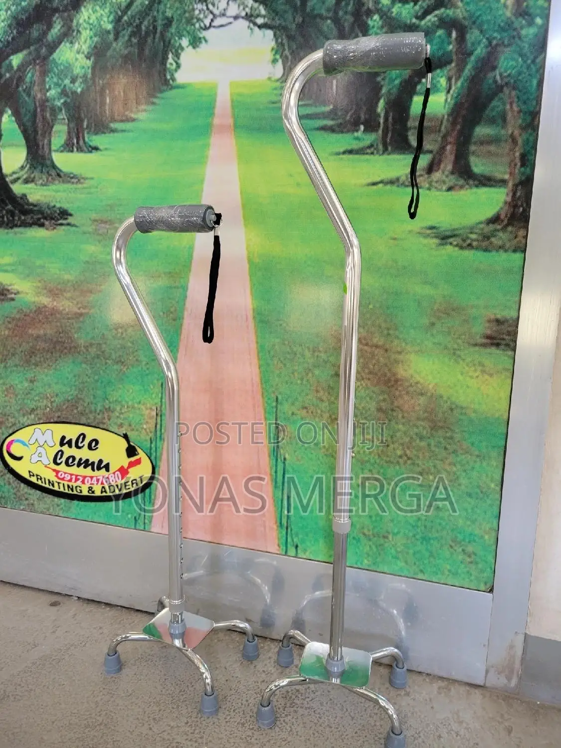 Free-Standing Four-Legged Base፶敲equate Quad Walking Cane