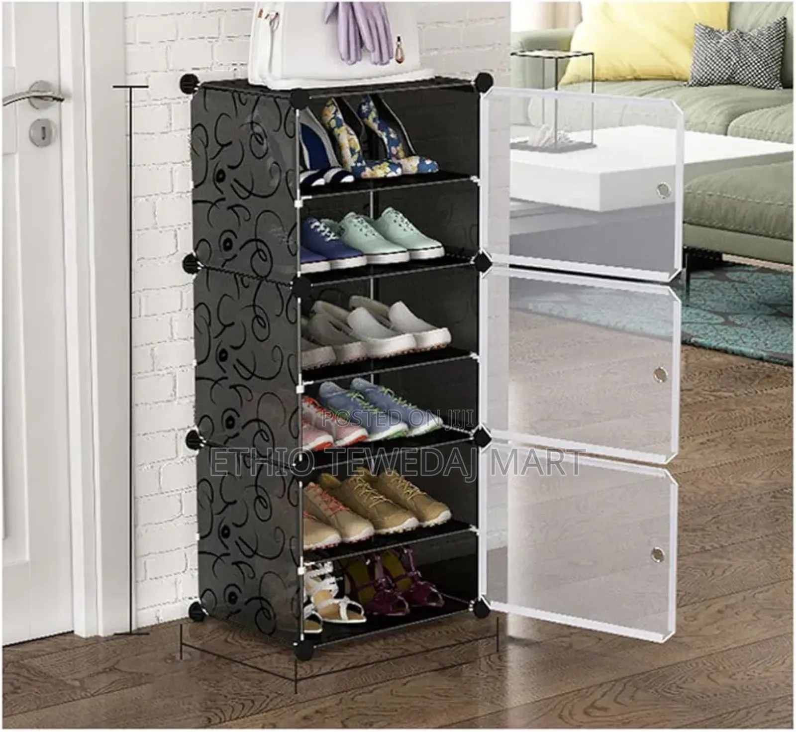 Plastic Cube Shoe Rack