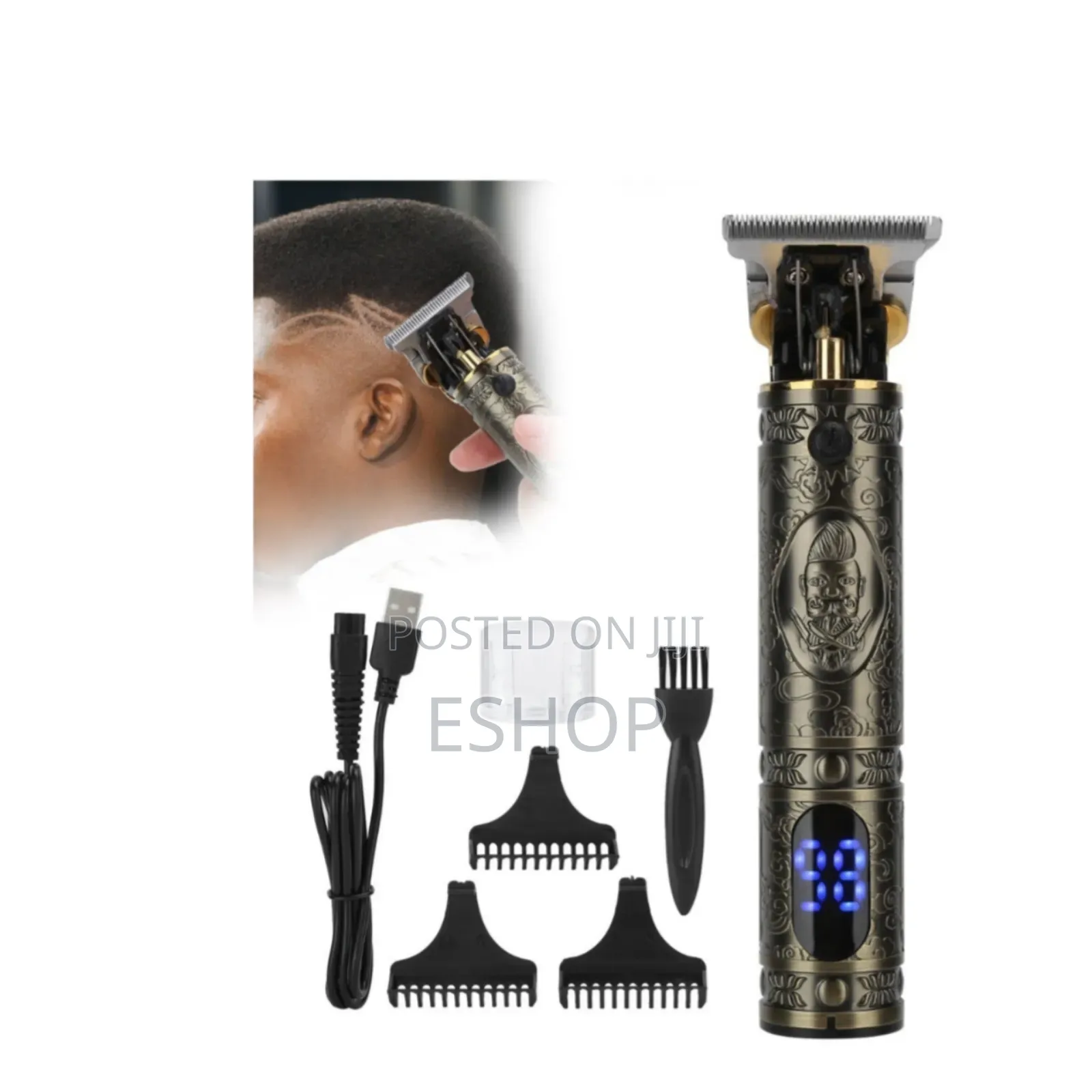 **Fast Charging Hair Clipper – Kemei Long-Lasting**