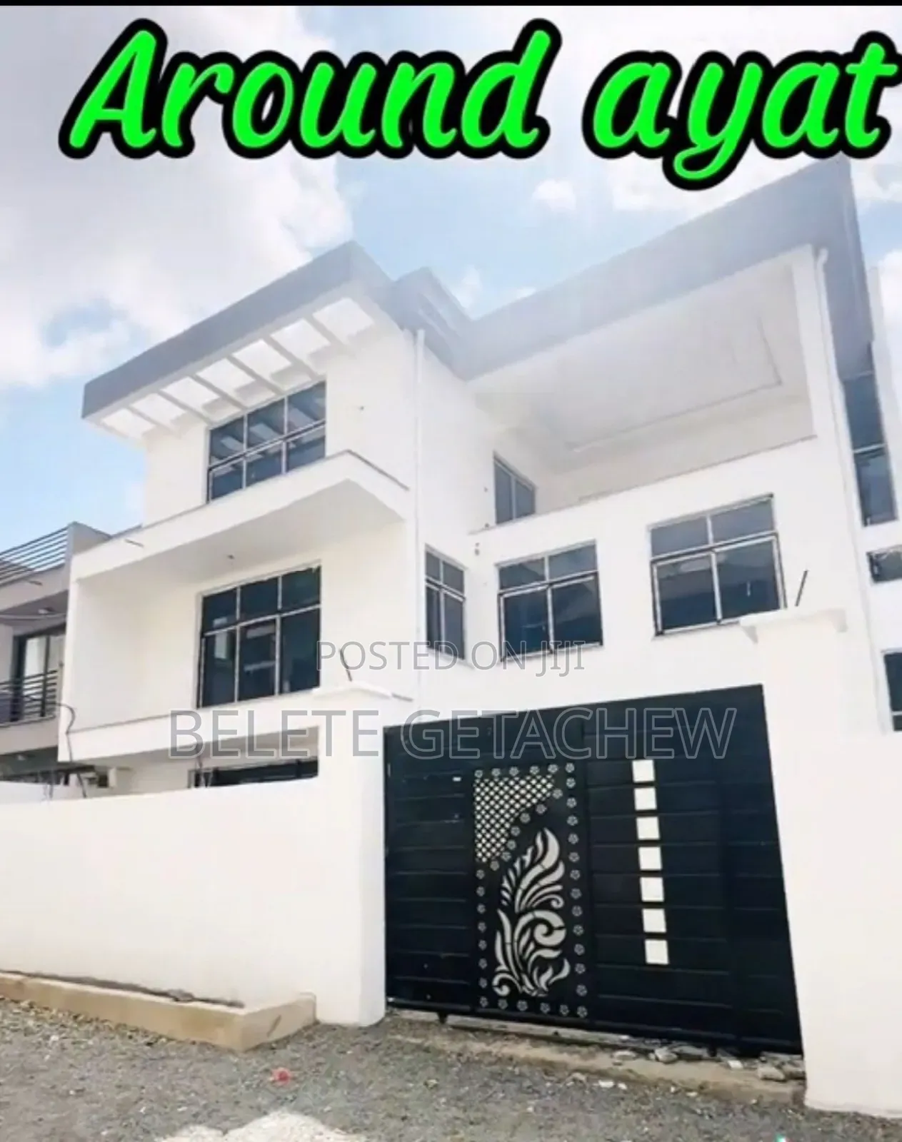 9bdrm House in Ayat Compound, G+2, Bole for sale