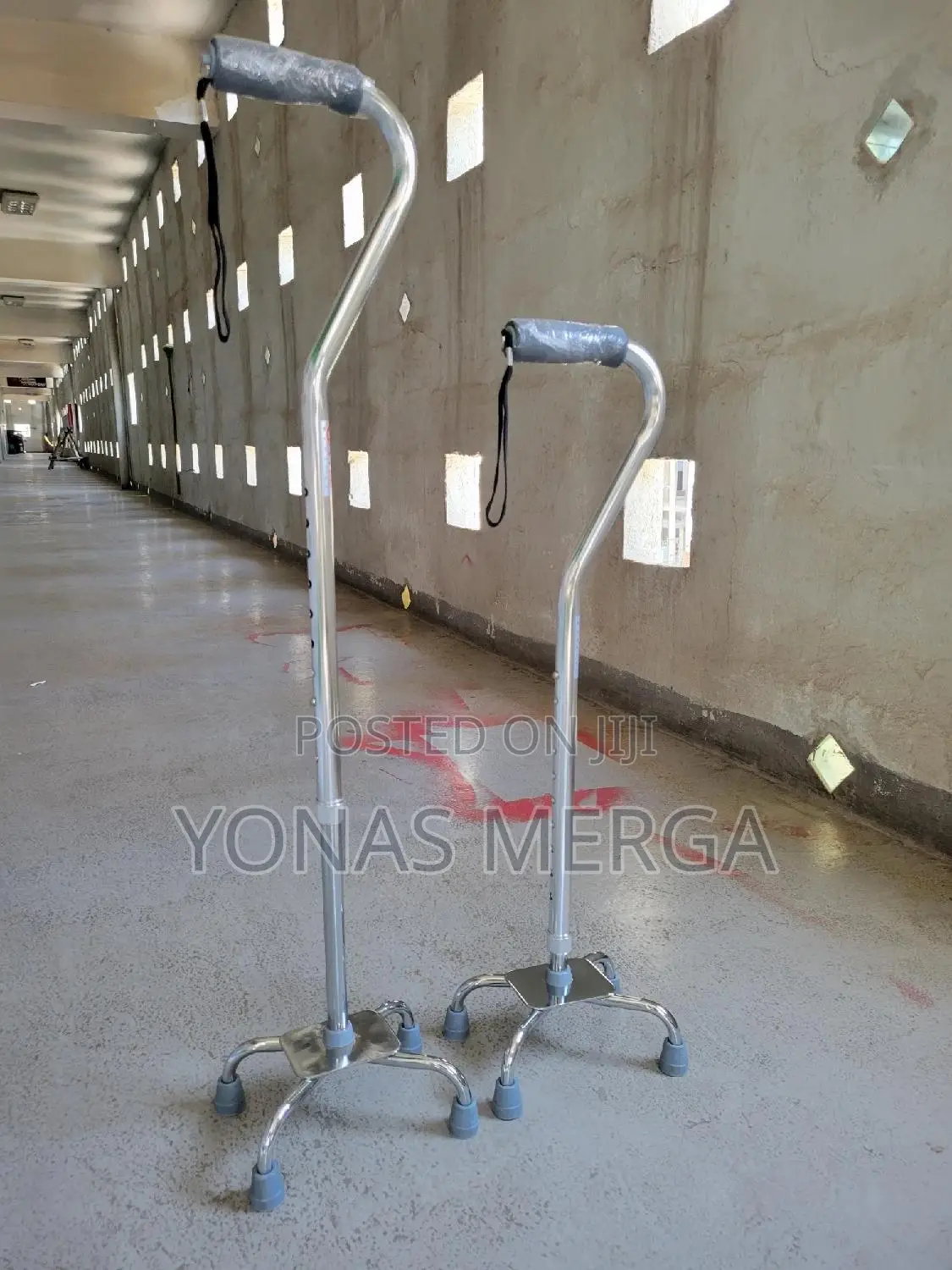 Four-Corner Crutches Helping፵黖home Aluminum Stick With 4leg