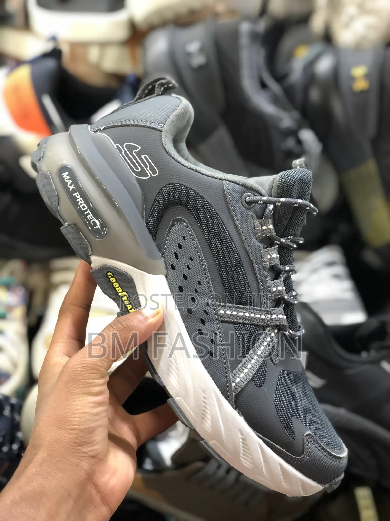 Skechers X Goodyear Dark Gray Quality Sneakers