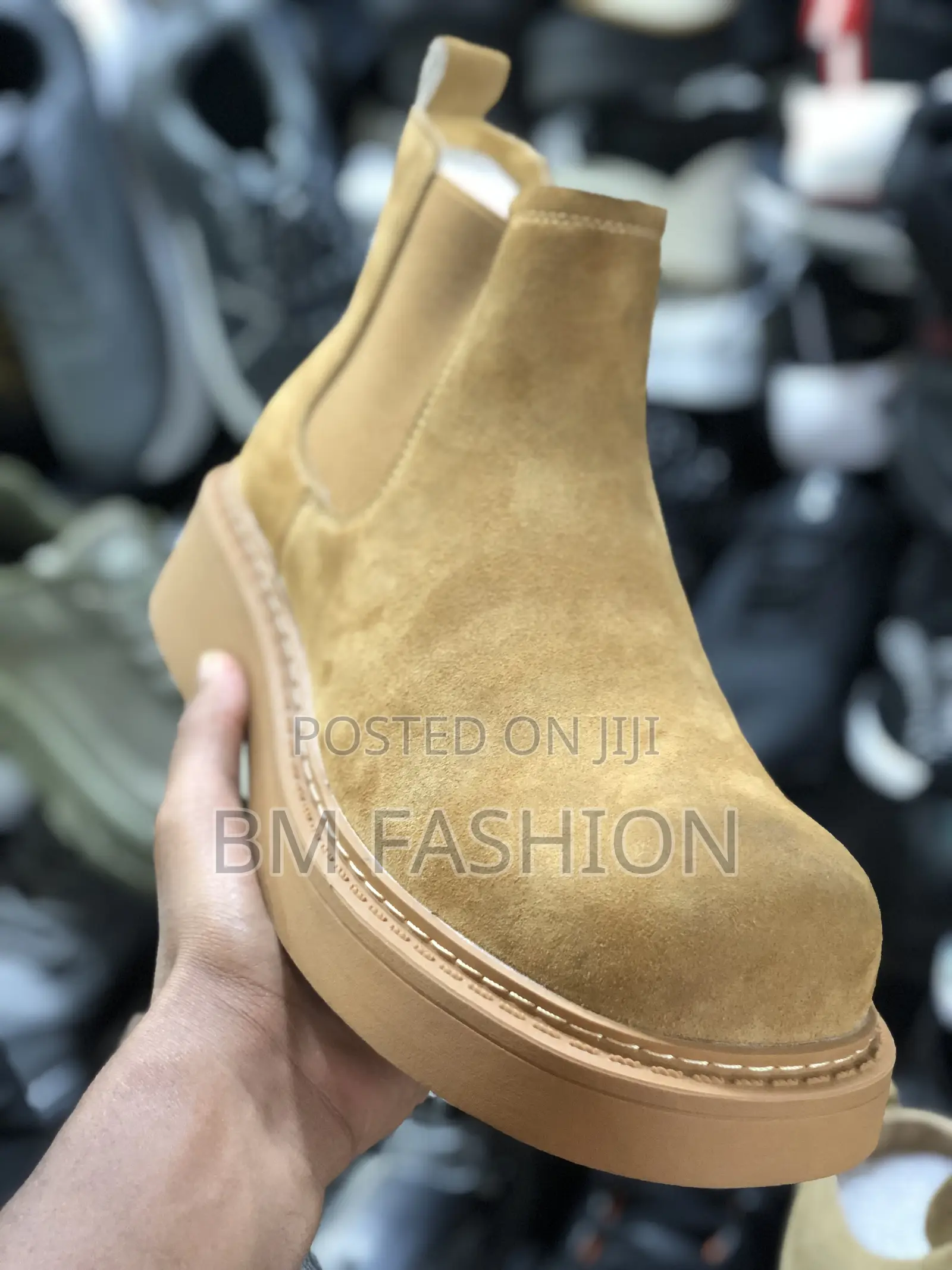 Master Quality Brown Suede Boots Men’S Shoes