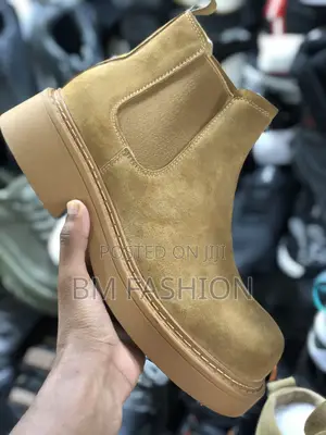 Master Quality Brown Suede Boots Men’S Shoes