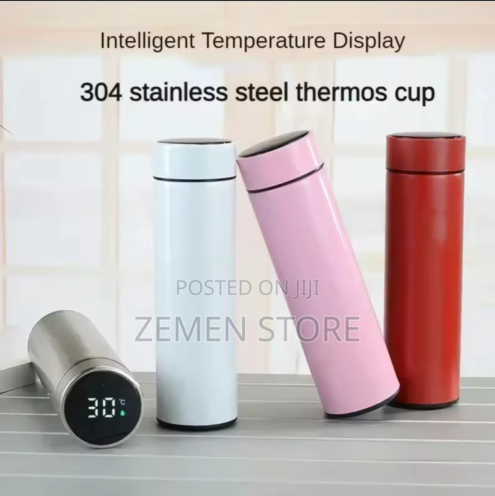 Smart Led Temperature Display Bottle