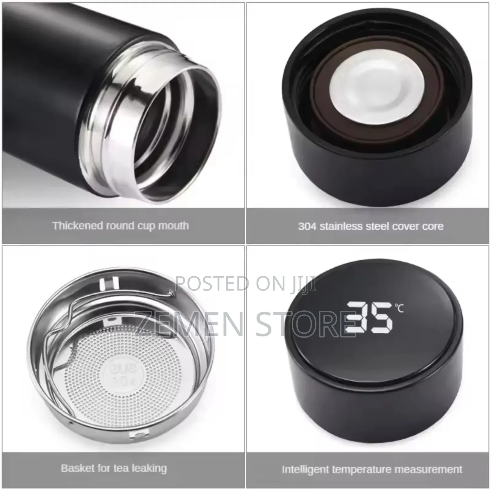 Smart Led Temperature Display Bottle